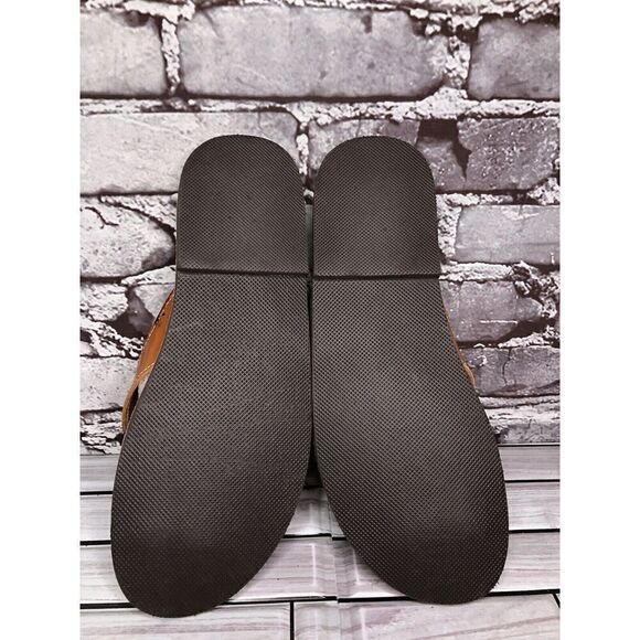 Klimatsakis Brown Leather Casual Flip Flops Greek Thong Sandals Women Sz 41EU - Picture 14 of 16